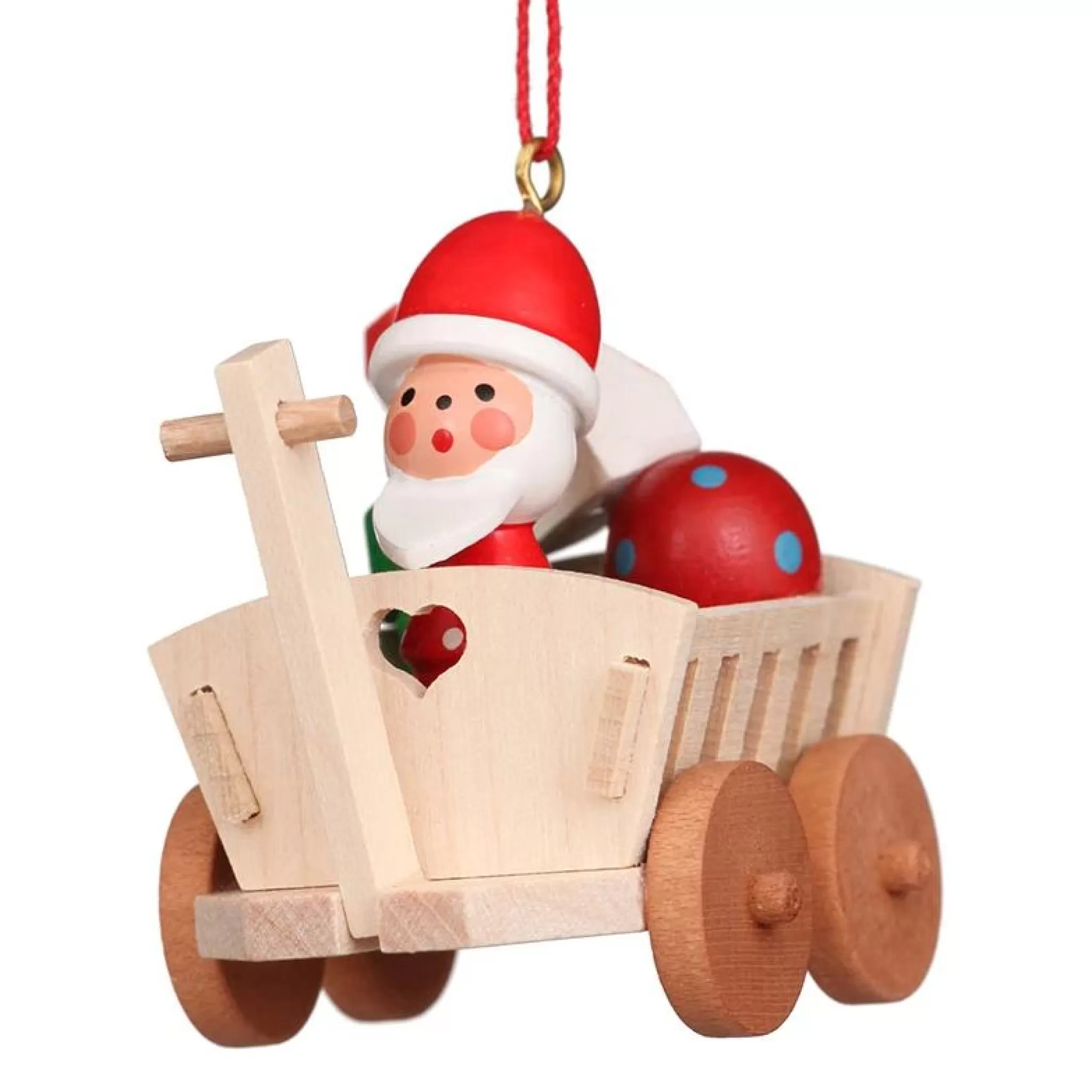 Christian Ulbricht Alpine Santa In Wagon - Christmas Tree Decoration