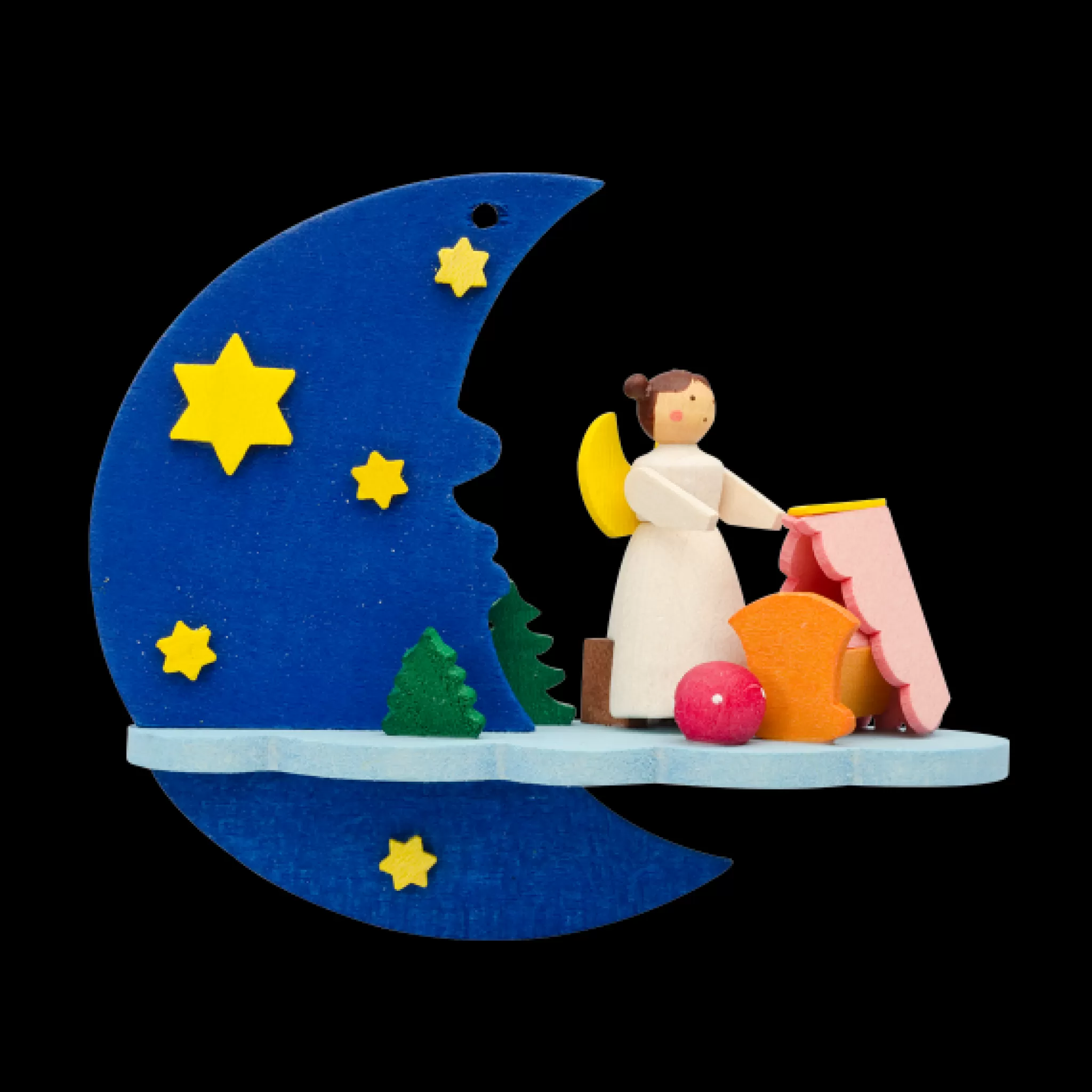 Graupner Angels By Moonlight - Baby Lullaby - Christmas Tree Decoration