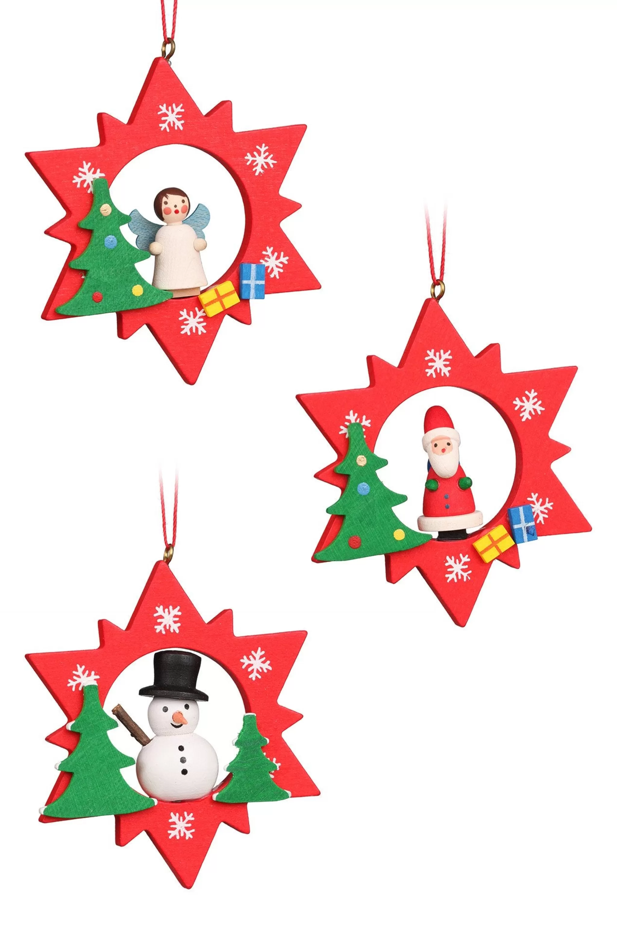 Christian Ulbricht Christmas Stars - Set Of 3 Christmas Tree Decorations