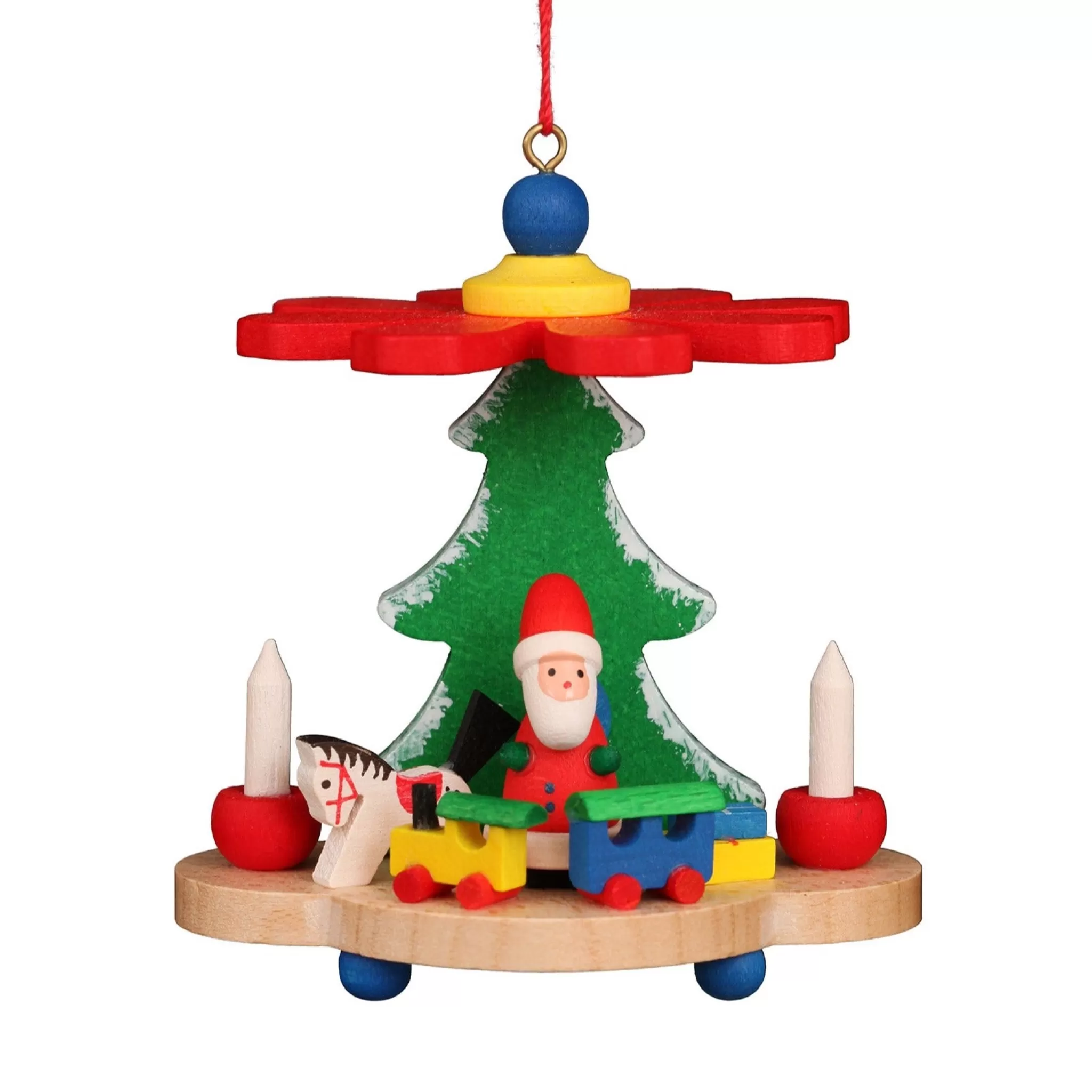 Christian Ulbricht Colorful Santa Pyramid - Christmas Tree Decoration