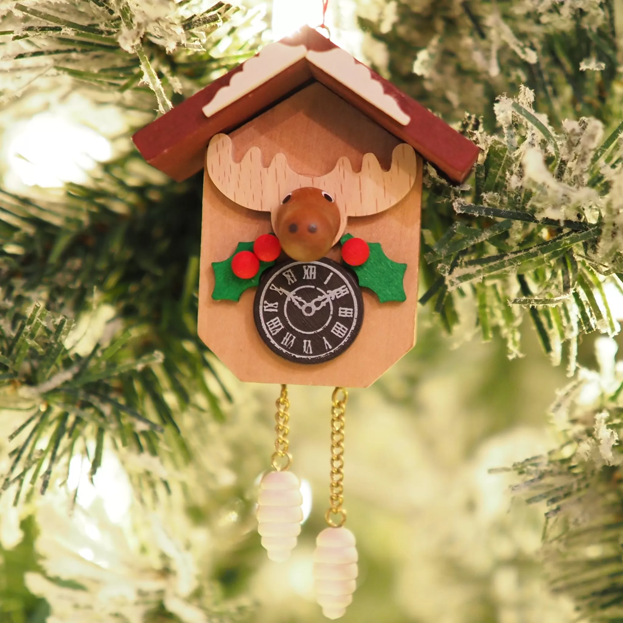 Christian Ulbricht Cuckoo Clock - Christmas Moose - Christmas Tree Decoration