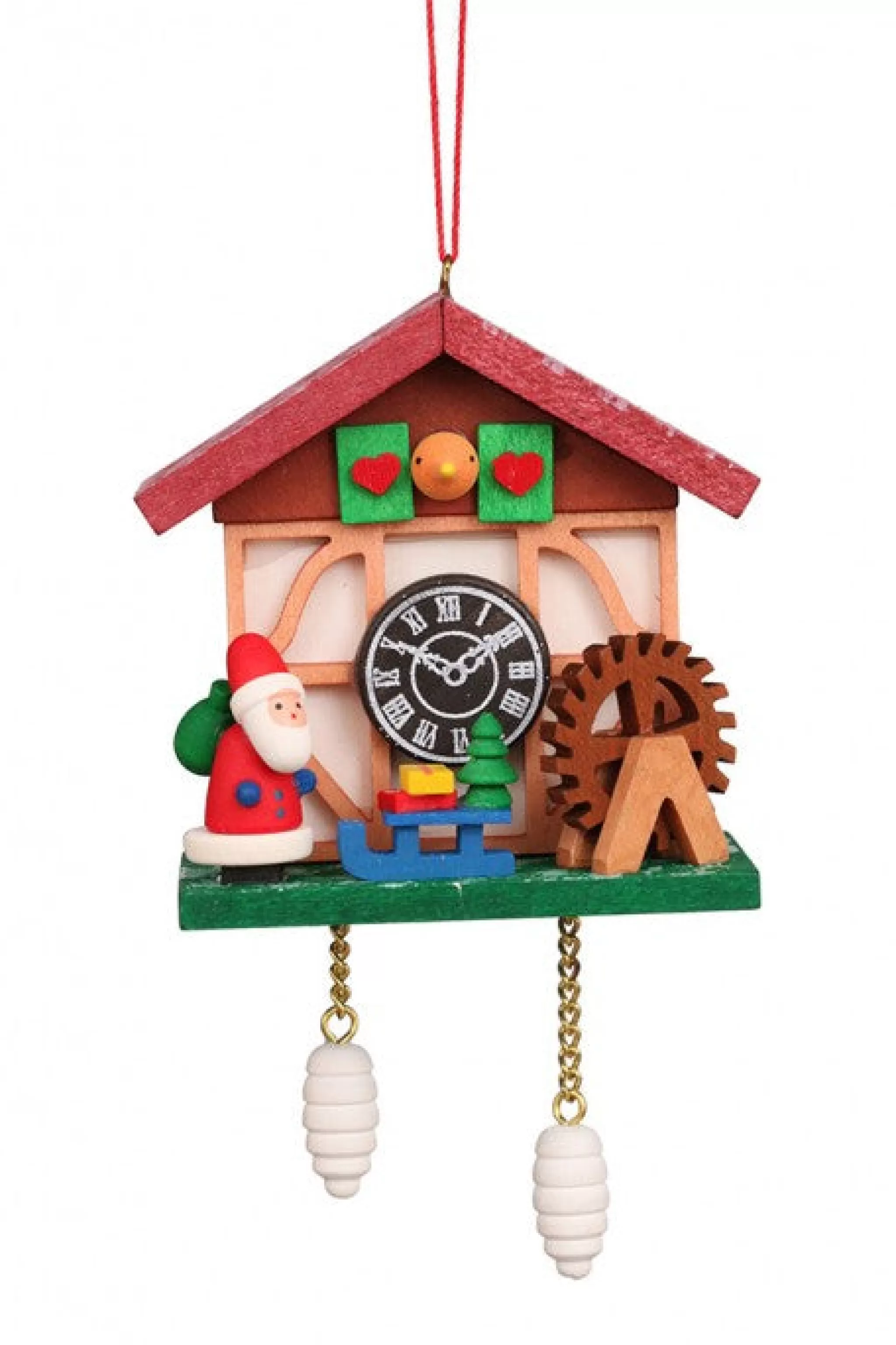 Christian Ulbricht Cuckoo Clock - Santa'S Workshop - Christmas Tree Decoration
