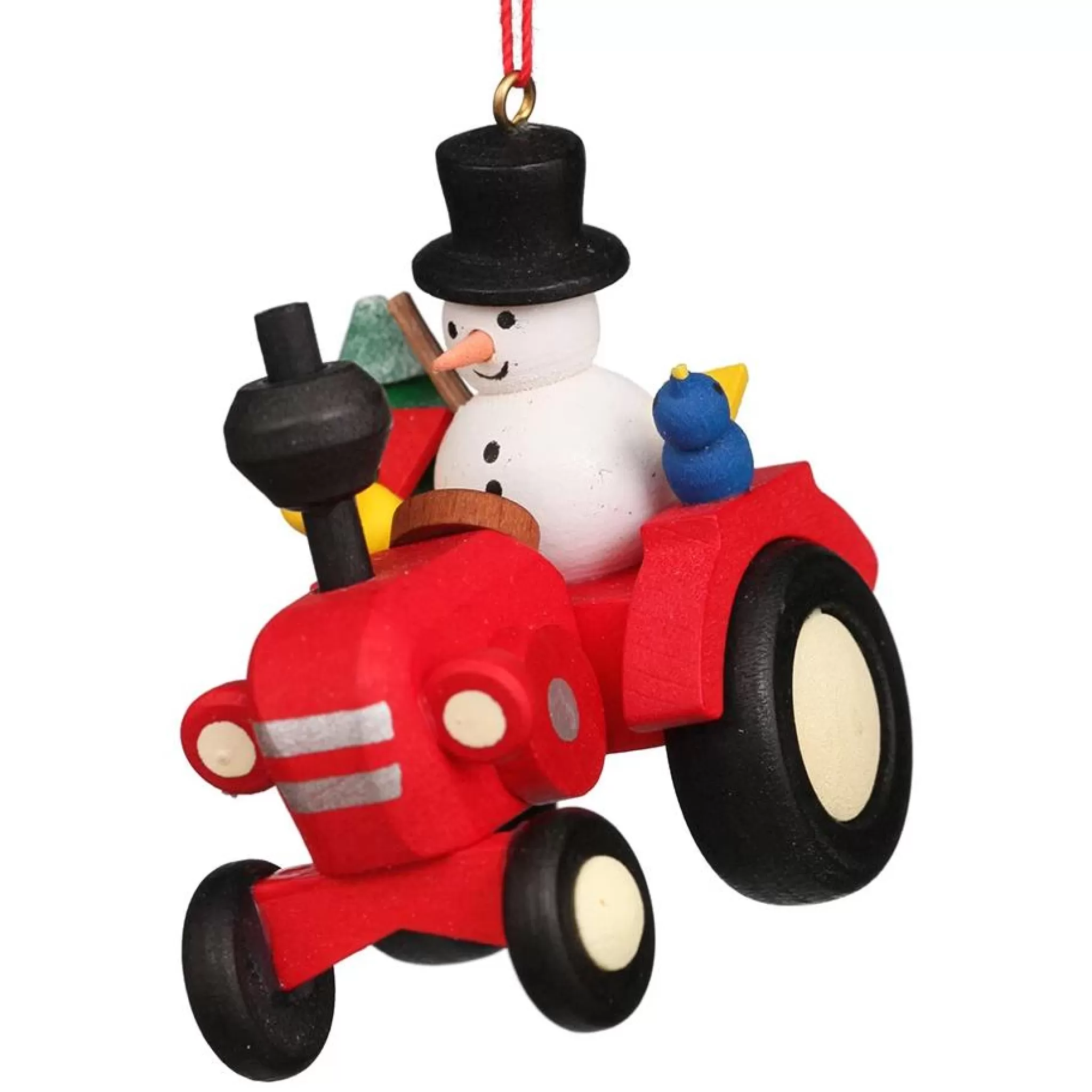 Christian Ulbricht Farmer Snowman On Tractor - Christmas Tree Decoration