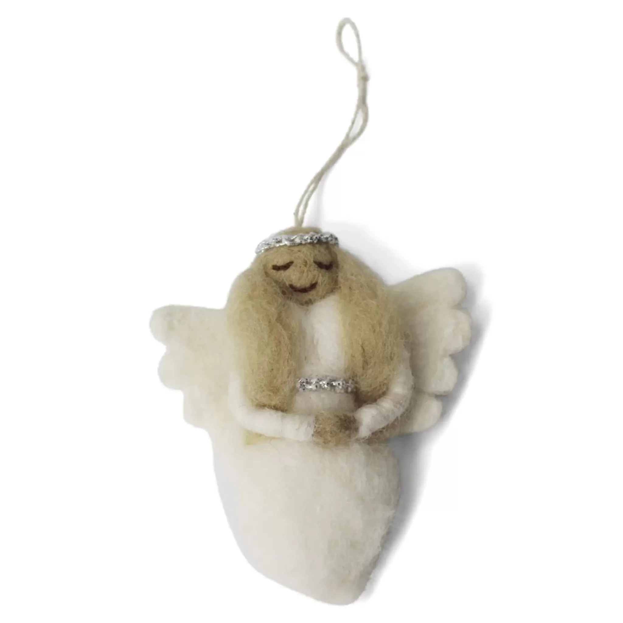 En Gry & Sif Felt Christmas Tree Decoration - Angel (Gloria)
