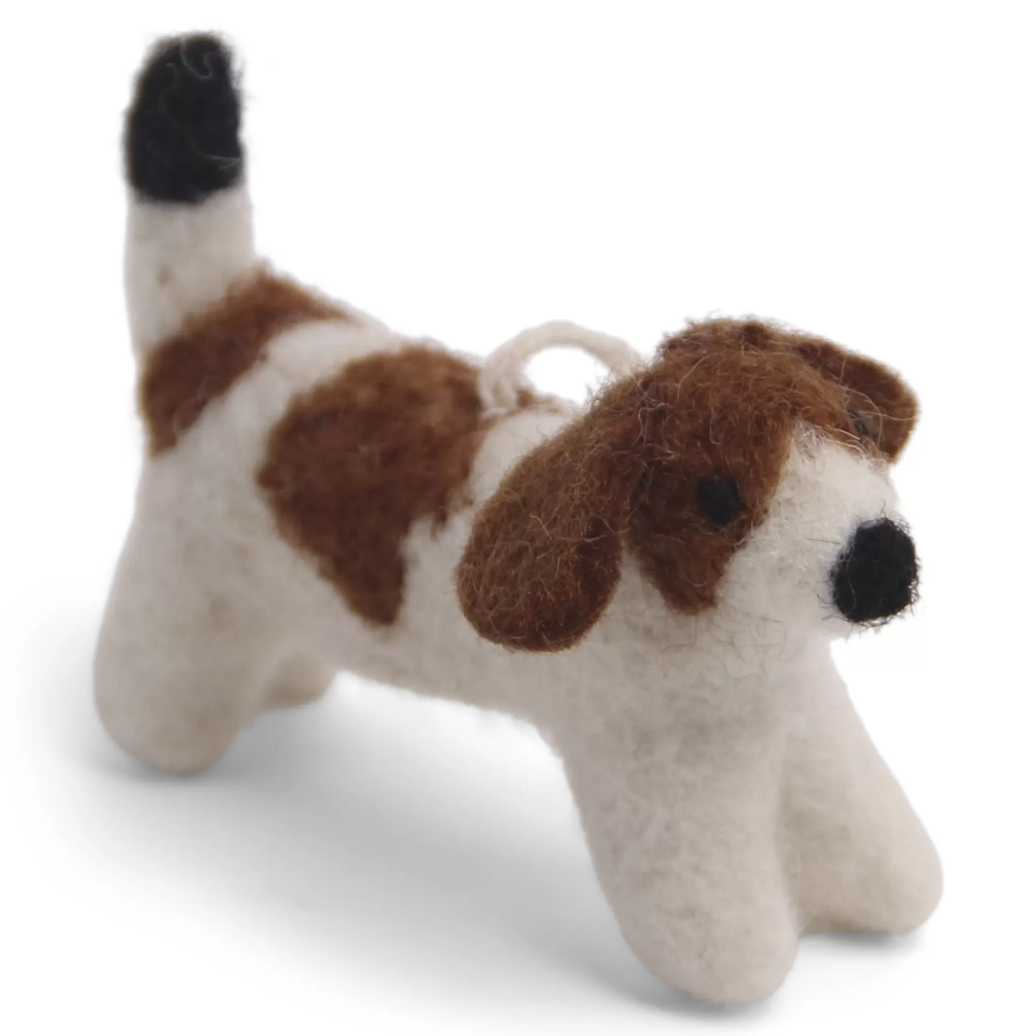 En Gry & Sif Felt Christmas Tree Decoration - Dog (Jack Russell)