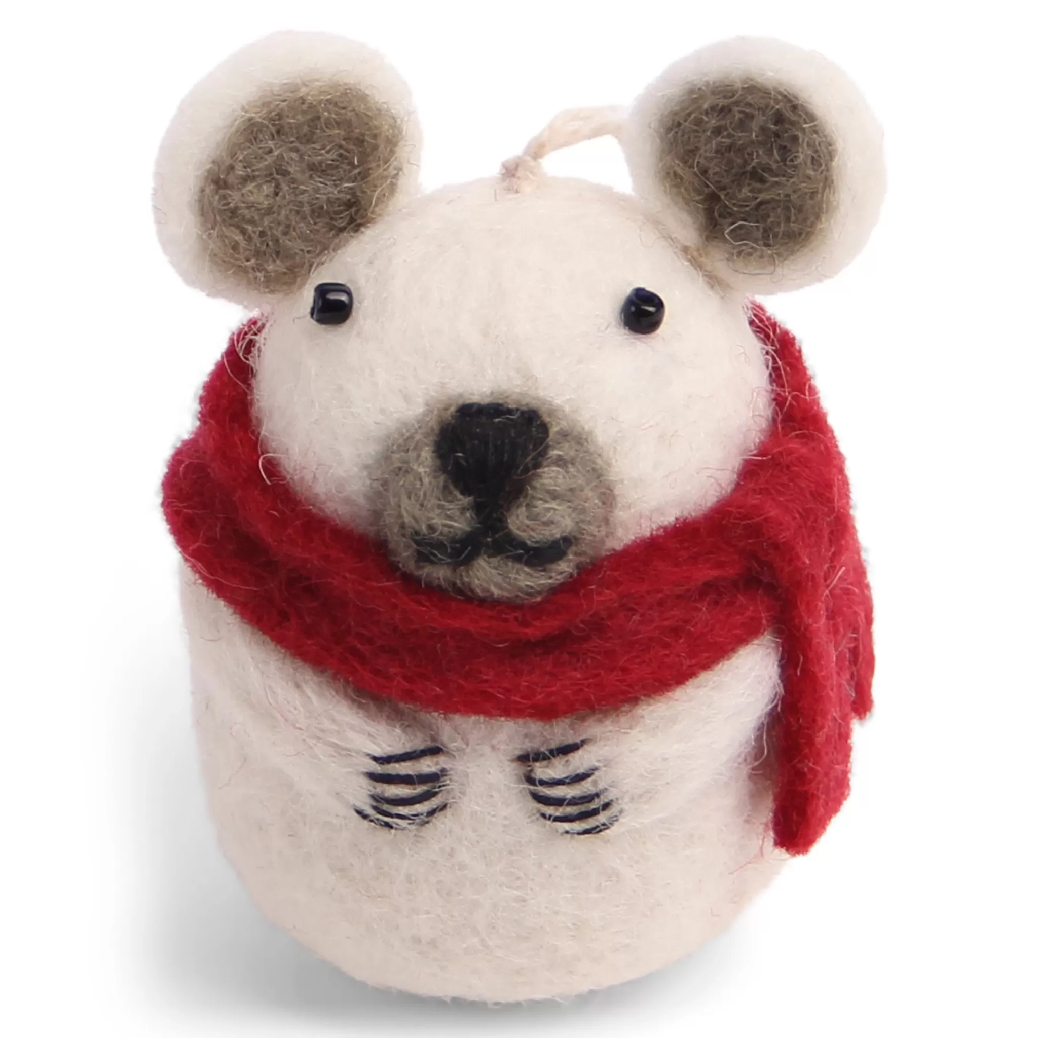 En Gry & Sif Felt Christmas Tree Decoration - Polar Bear Trio