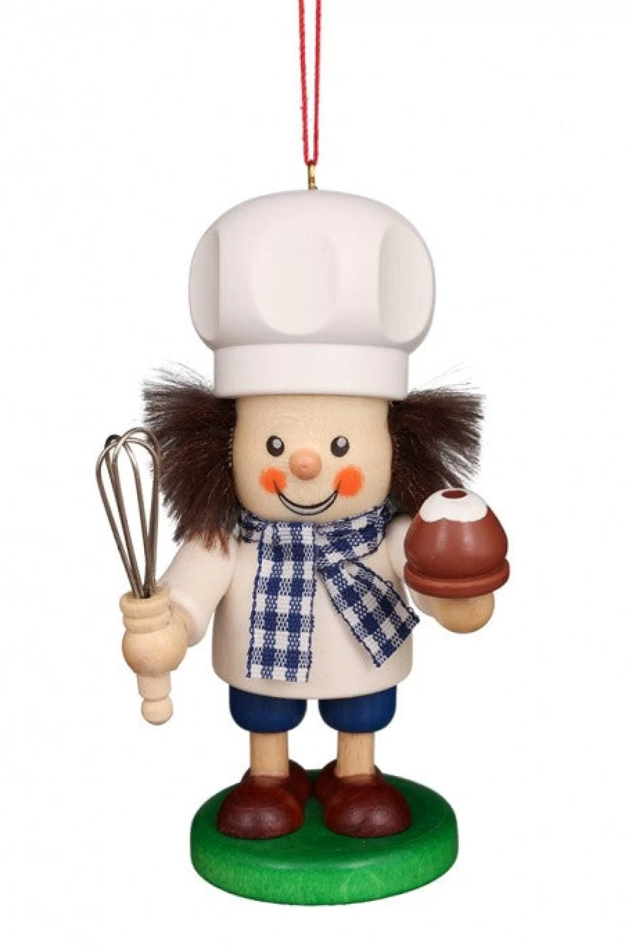 Christian Ulbricht Large Gnome Christmas Tree Decoration - Baker In Blue And White