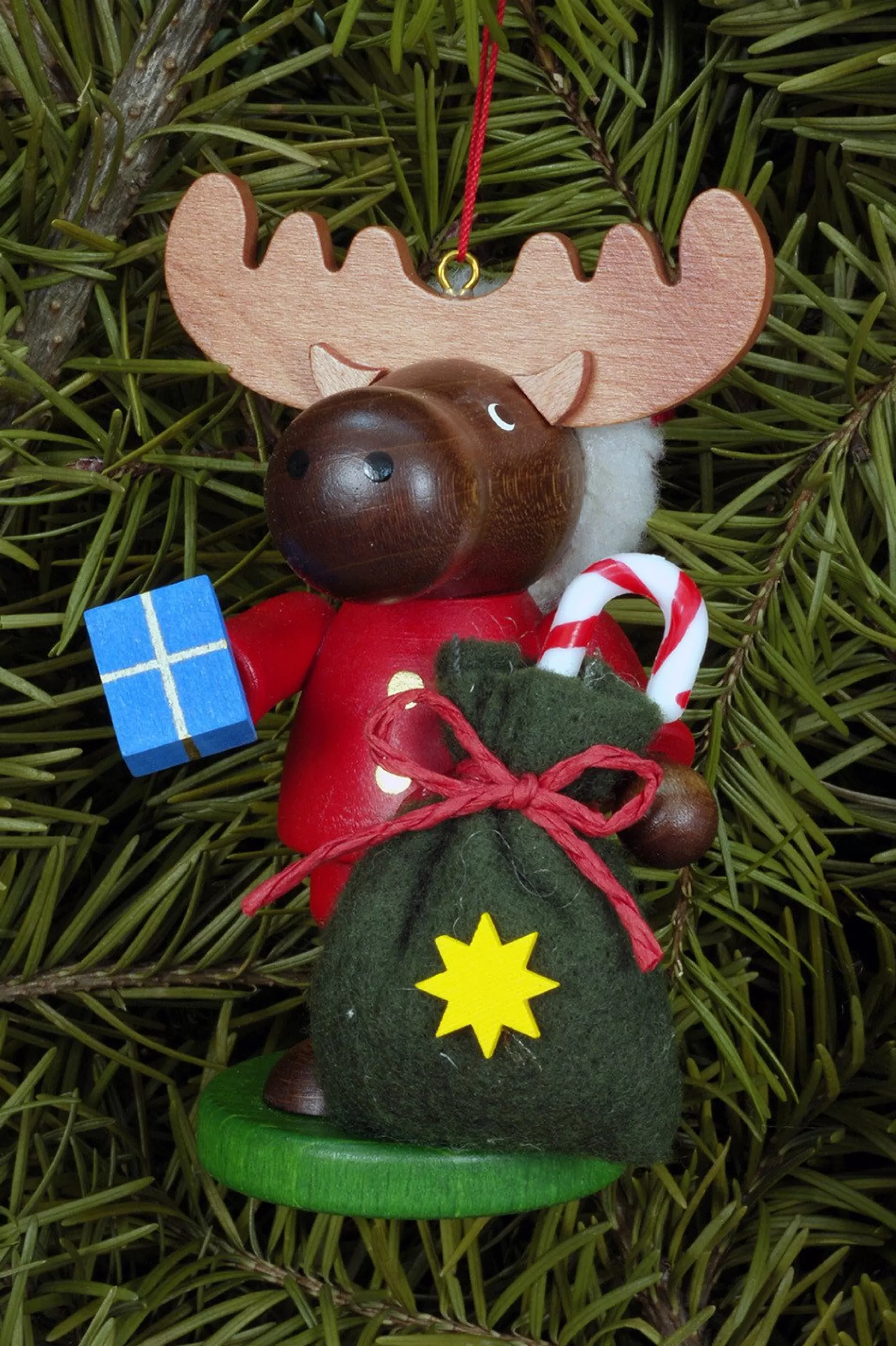 Christian Ulbricht Large Gnome Christmas Tree Decoration - Christmas Moose (Colourful)