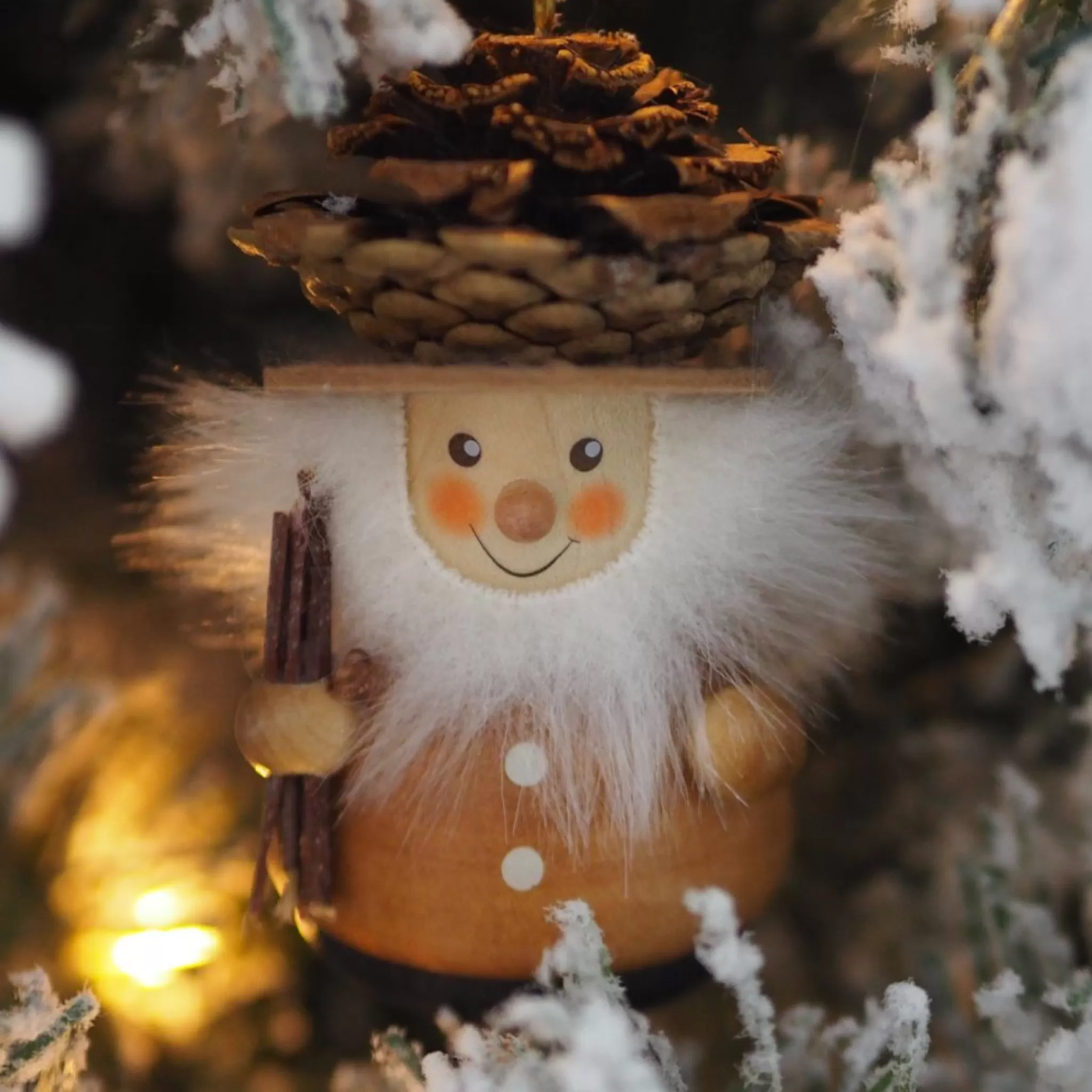 Christian Ulbricht Little Gnome Christmas Tree Decoration - Fir-Cone Man