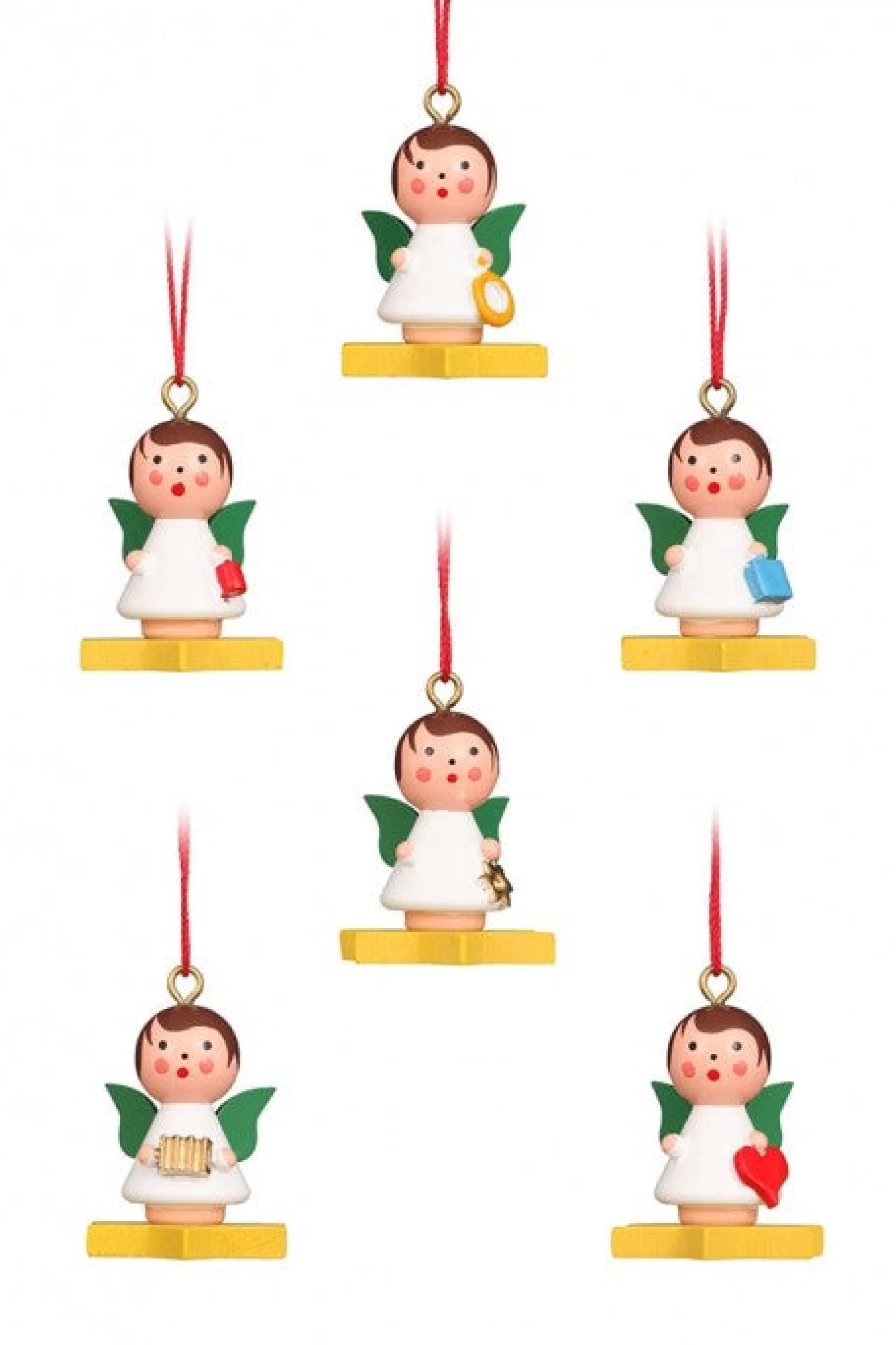 Christian Ulbricht Mini Angel - Floating On A Colourful Star - Christmas Tree Decoration