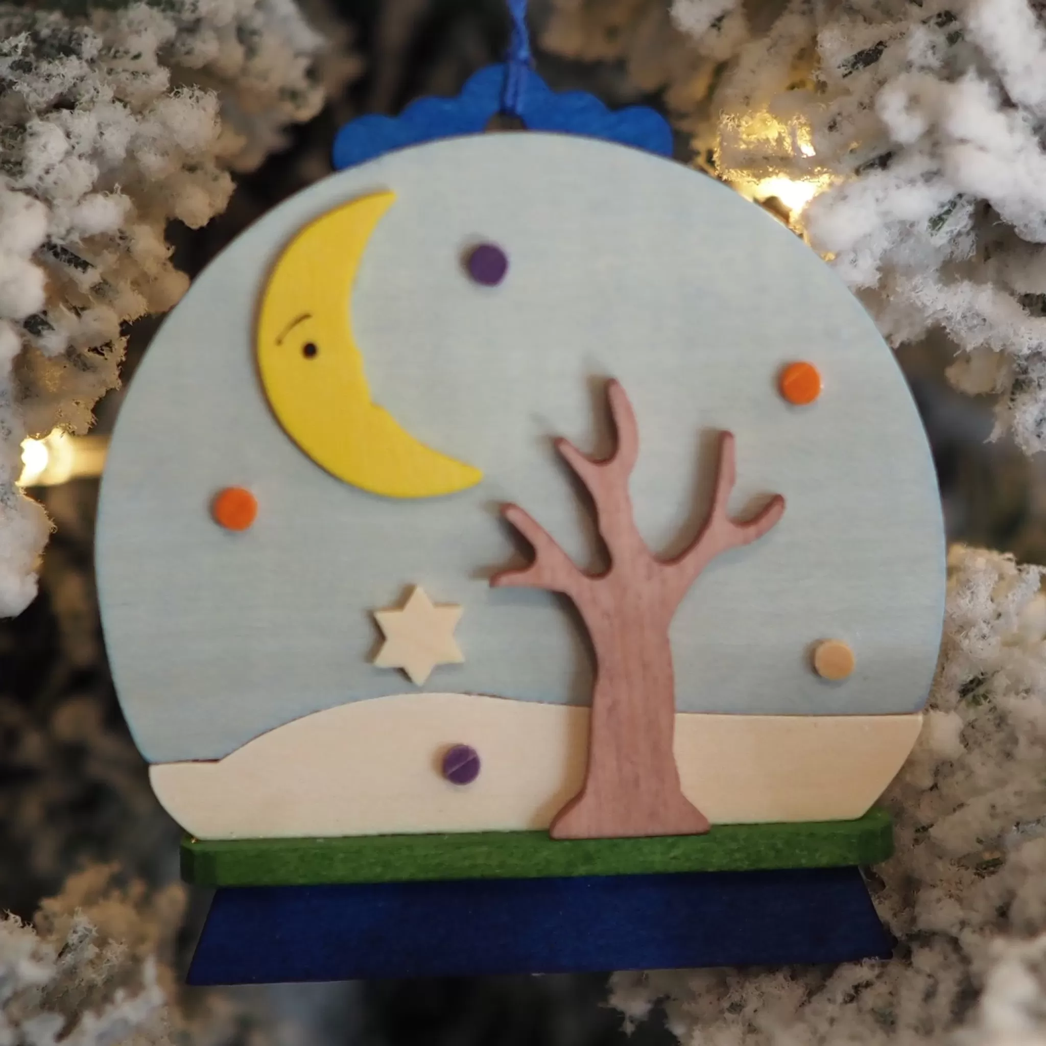 Graupner Snow Globe - Felix The Fox - Christmas Tree Decoration
