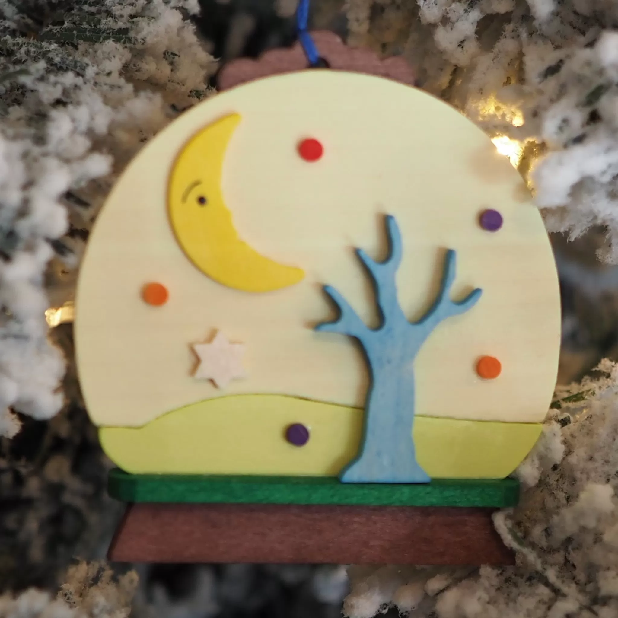 Graupner Snow Globe - Hugo Hedgehog - Christmas Tree Decoration