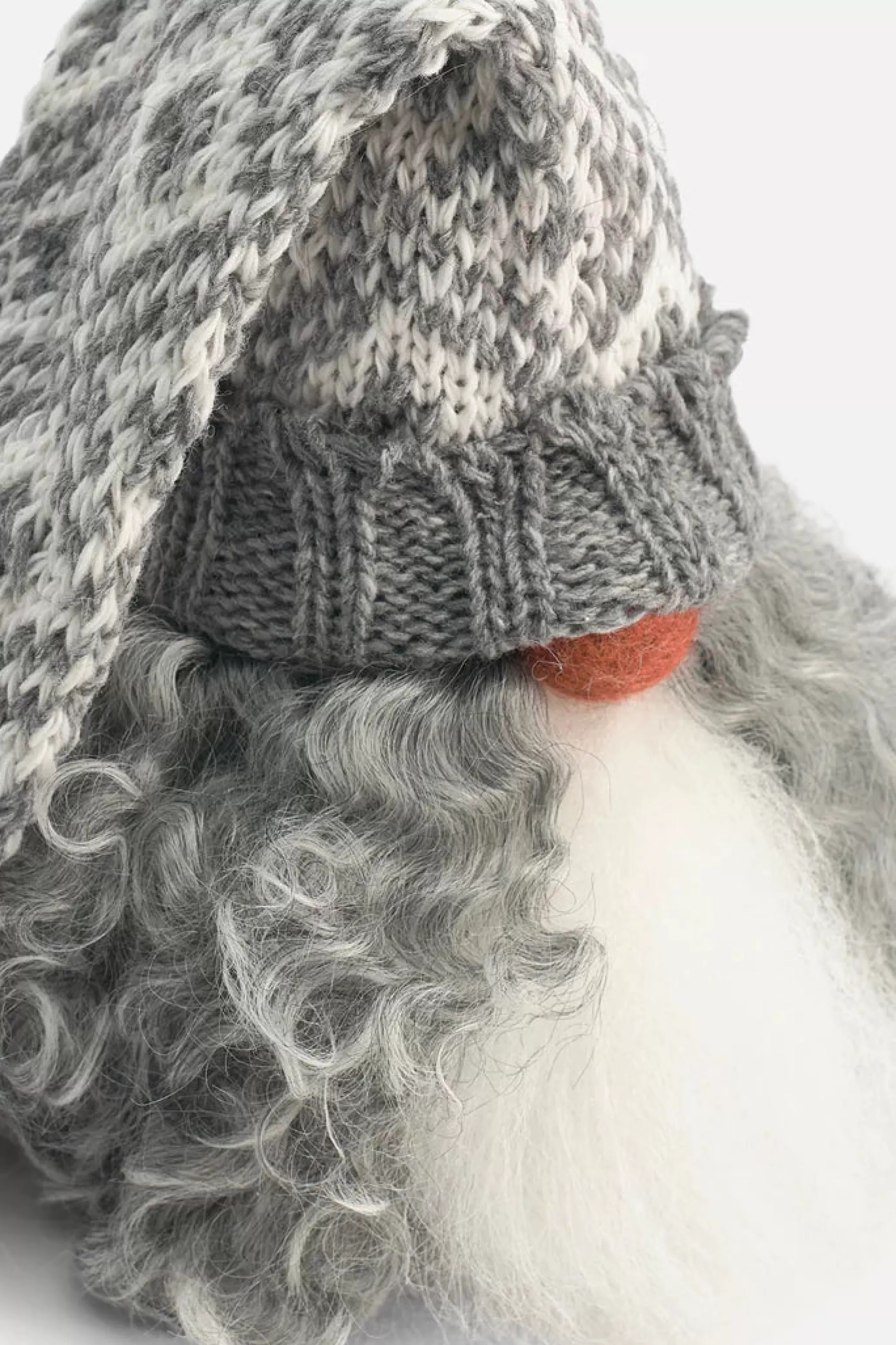 Asas Tomtebod Tomte Gnome - Viktor With Knitted Cap (Grey And White)