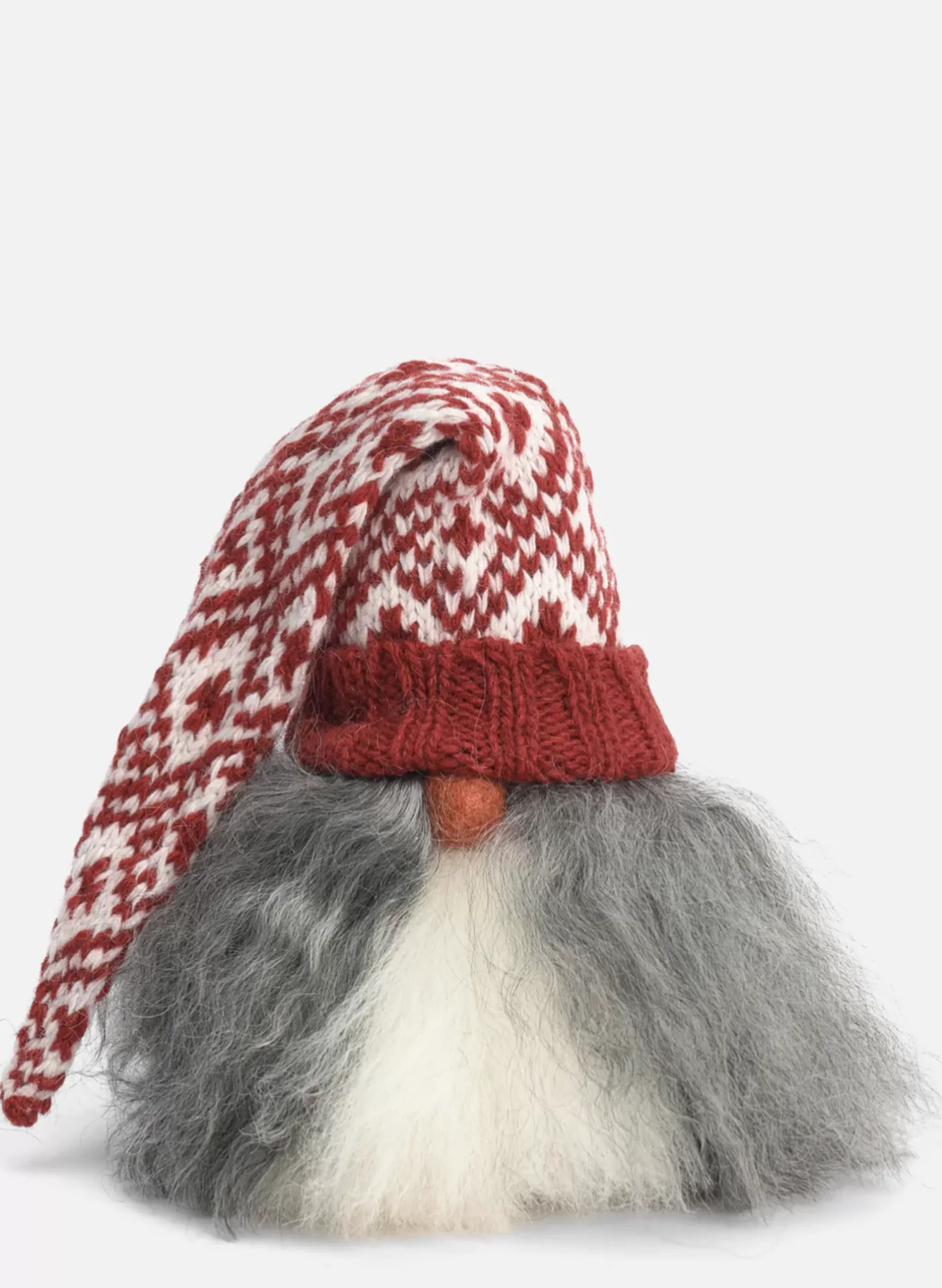 Asas Tomtebod Tomte Gnome - Viktor With Knitted Cap (Red And White)